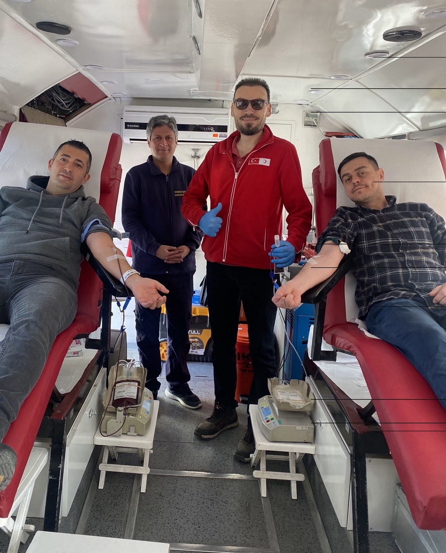 OEDAŞ Afyonkarahisar çalışanları  Kızılay’a kan bağışında bulundu