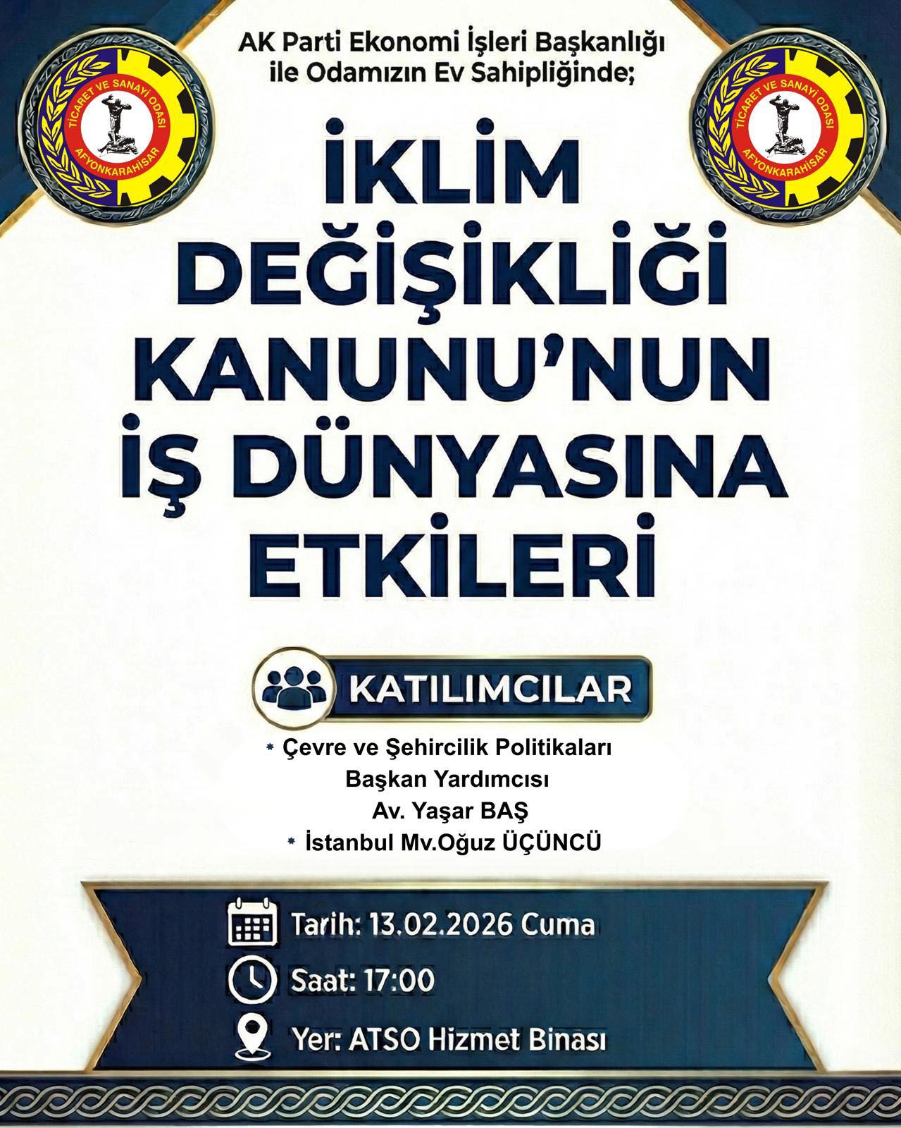 İklim Değişikliği Kanunu’nun İş Dünyasına Etkileri Konuşulacak
