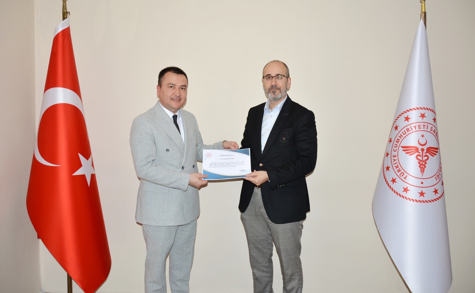 Palyatif Bakım Personellerine Teşekkür Belgesi