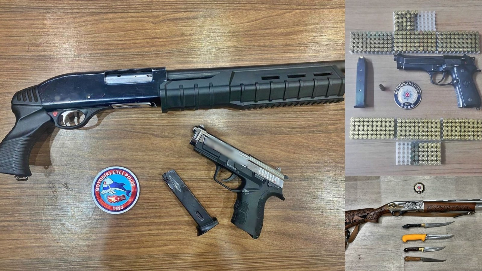 EMNİYETTEN ŞOK UYGULAMA: SİLAHLAR ELE GEÇİRİLDİ