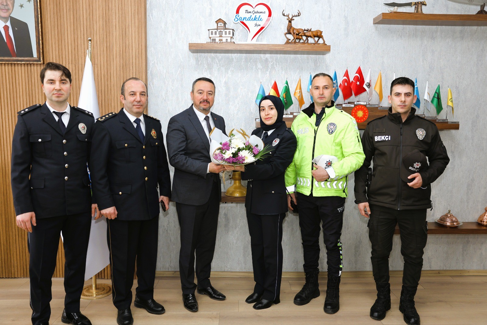 EMNİYET MENSUPLARINDAN BAŞKAN ÖZTAŞ’A ZİYARET