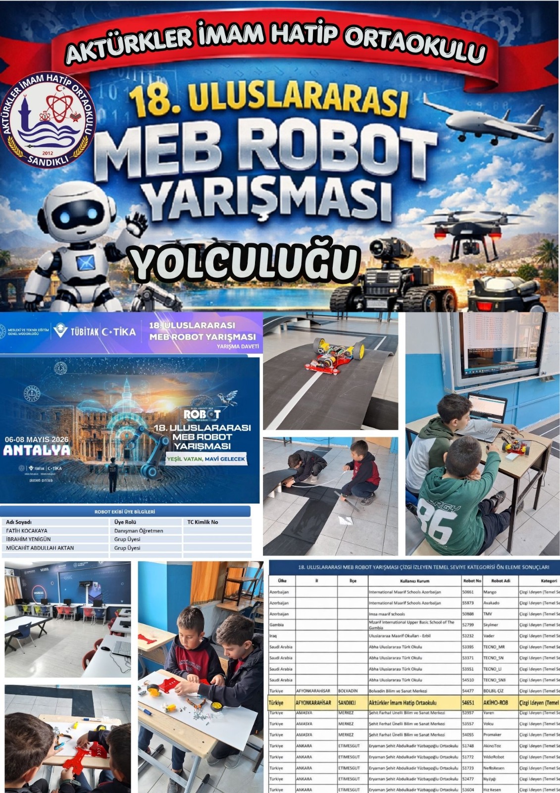 Sandıklı'dan Robotik Hamle