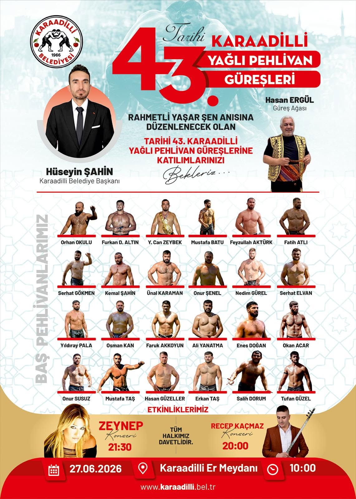 Geleneksel Karaadilli Yağlı Pehlivan Güreşleri Bu Cumartesi Yapılacak