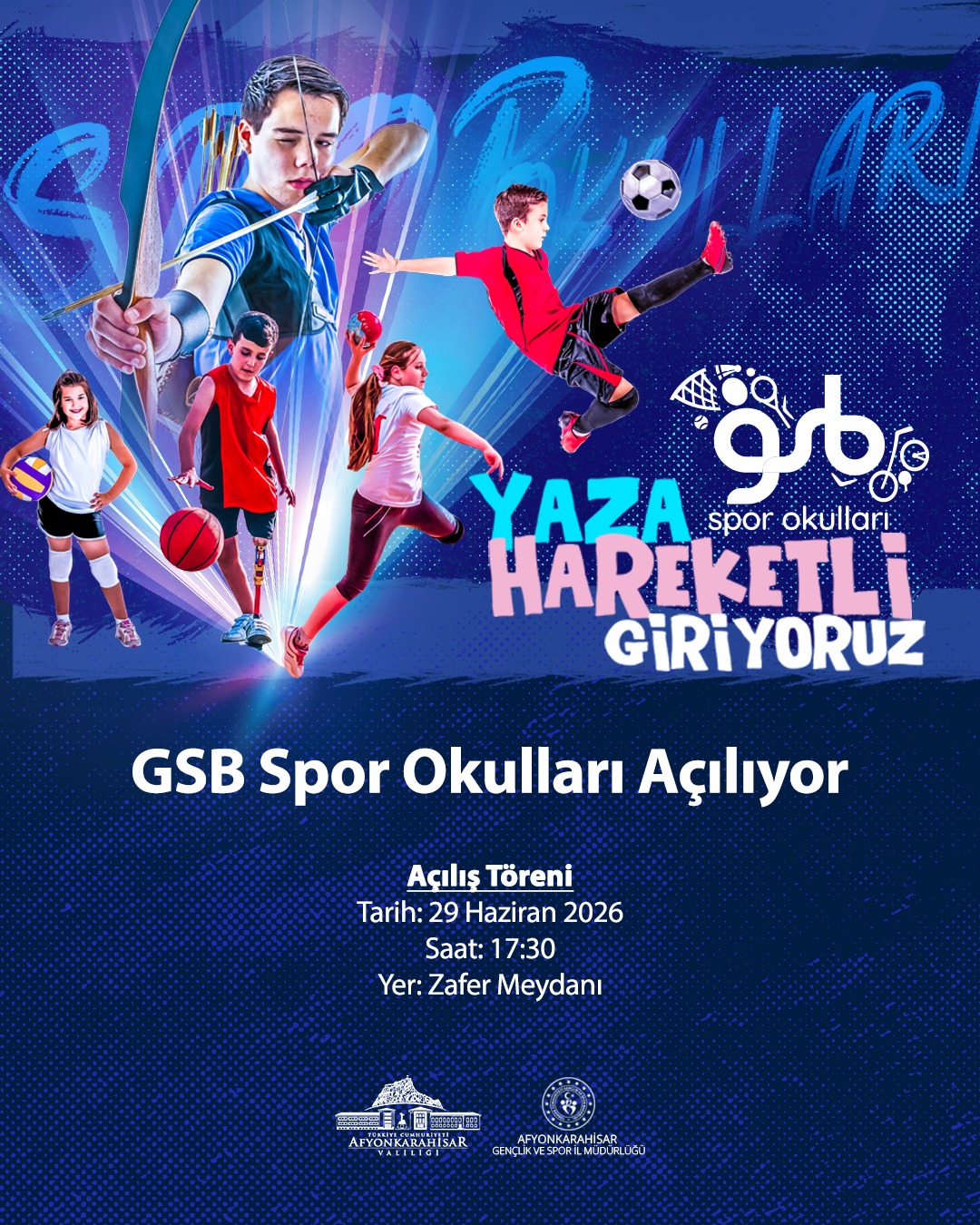 GSB Spor Okulları ve GSB Engelsiz Spor Okulları Açılıyor