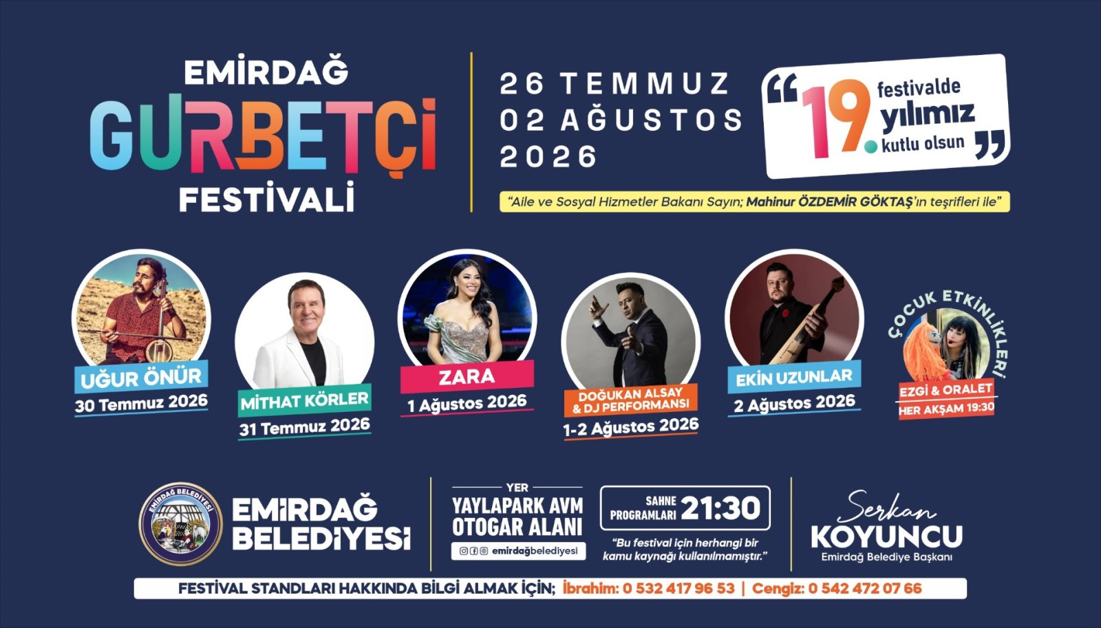 19. GURBETÇİ FESTİVALİ İÇİN GERİ SAYIM BAŞLADI