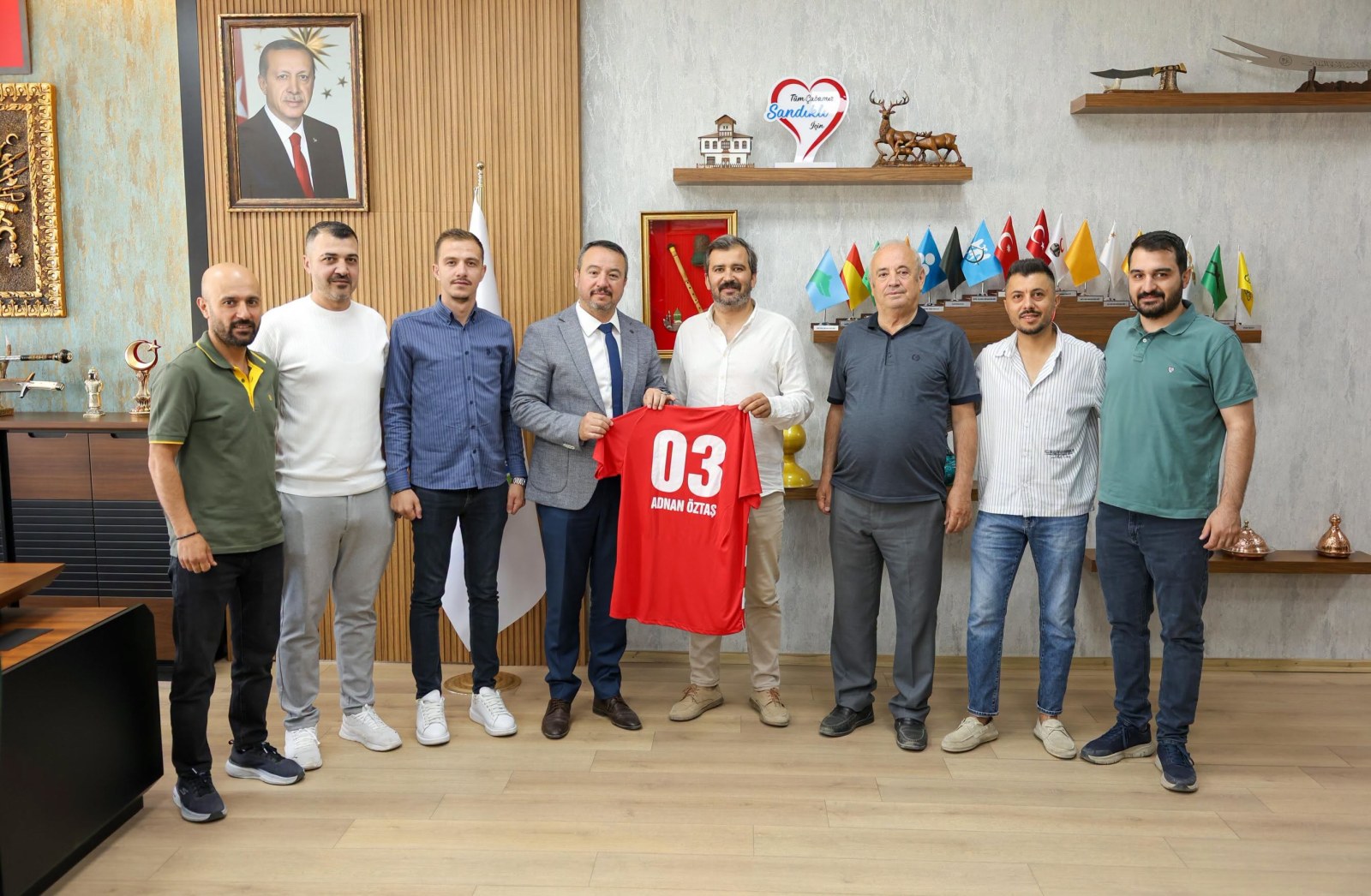 Sandıklıspordan Başkan Öztaş’a Ziyaret