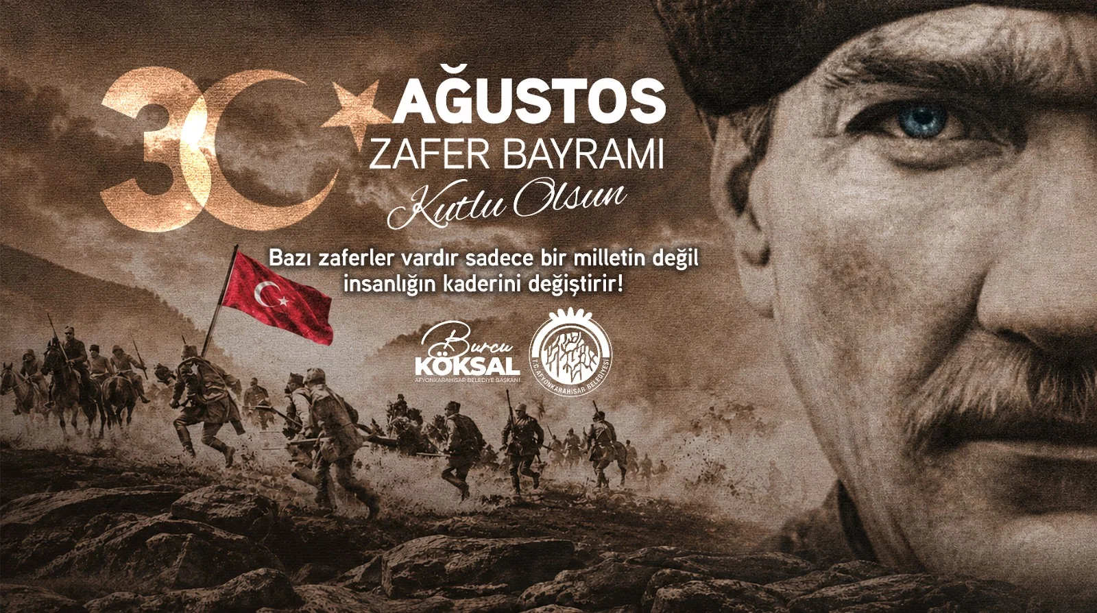 BAŞKAN KÖKSAL’IN 30 AĞUSTOS ZAFER BAYRAMI MESAJI