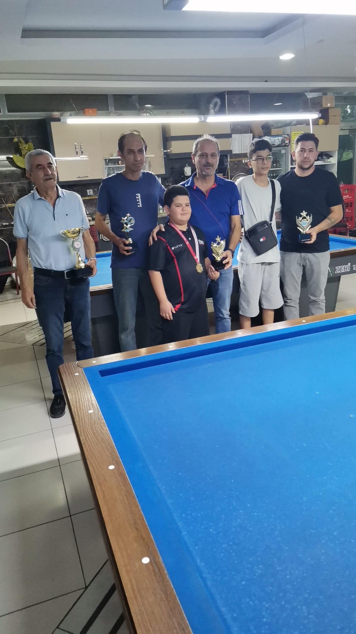 ZAFER BİLARDO TURNUVASINA 42 SPORCU KATILDI