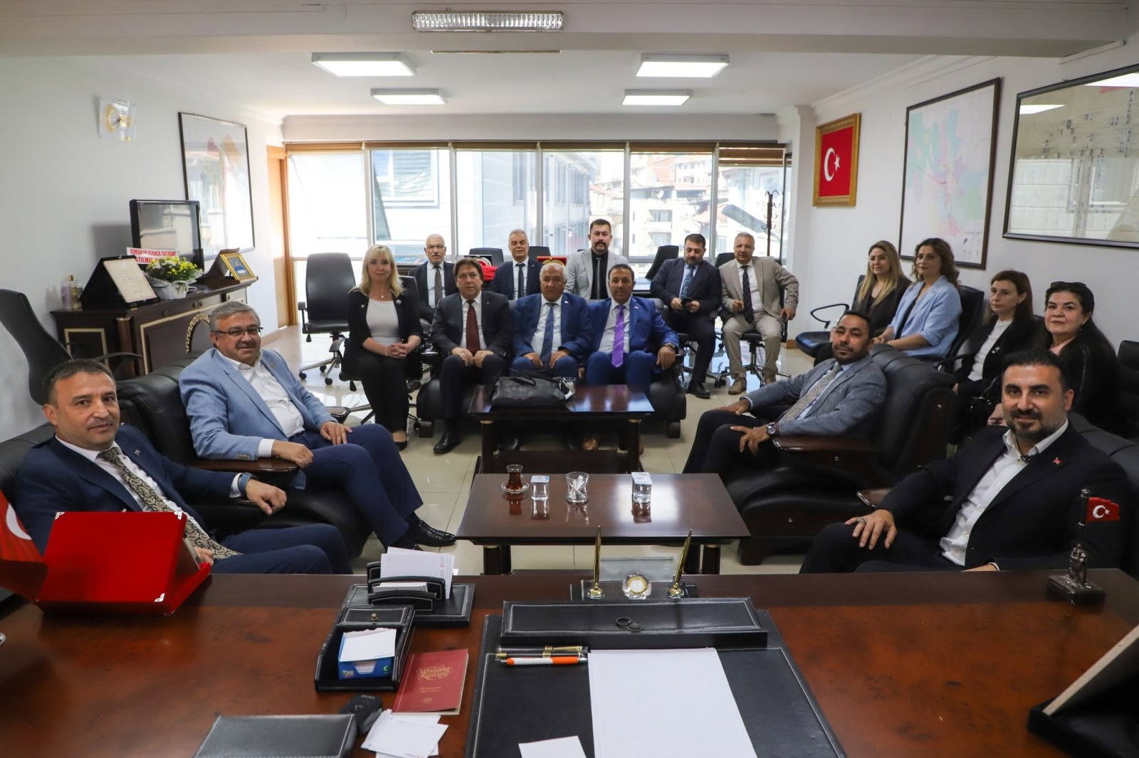 Kahveci ve Yönetiminden Kavak'a Ziyaret