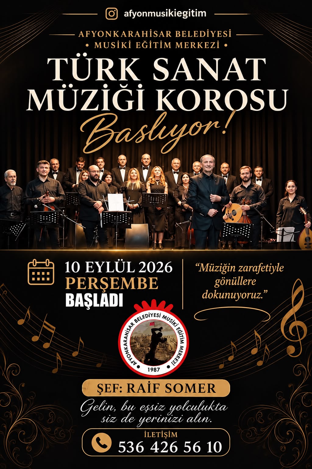 Afyonkarahisar Belediyesi Türk Sanat Müziği Korosu Çalışmalarına Başladı