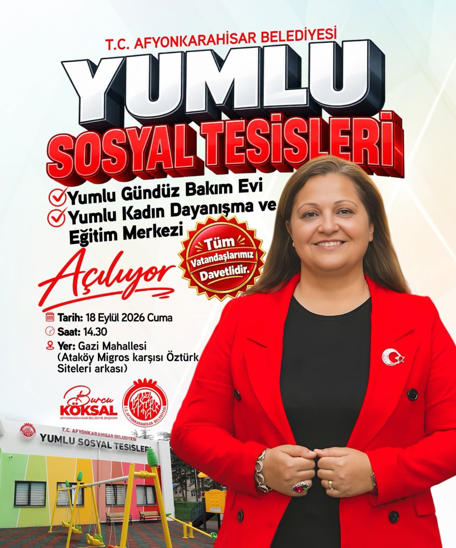Afyonkarahisar Belediyesi Yumlu Sosyal Tesisleri Açılıyor!