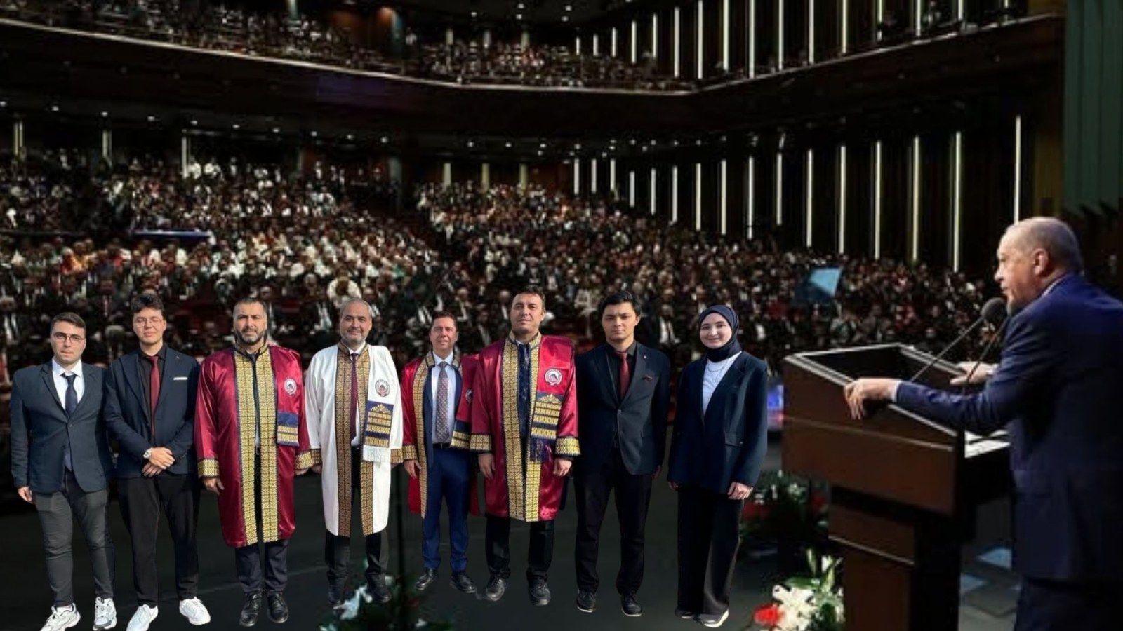 AFSÜ HEYETİ, CUMHURBAŞKANLIĞI KÜLLİYESİNDEKİ AÇILIŞ TÖRENİNE KATILDI