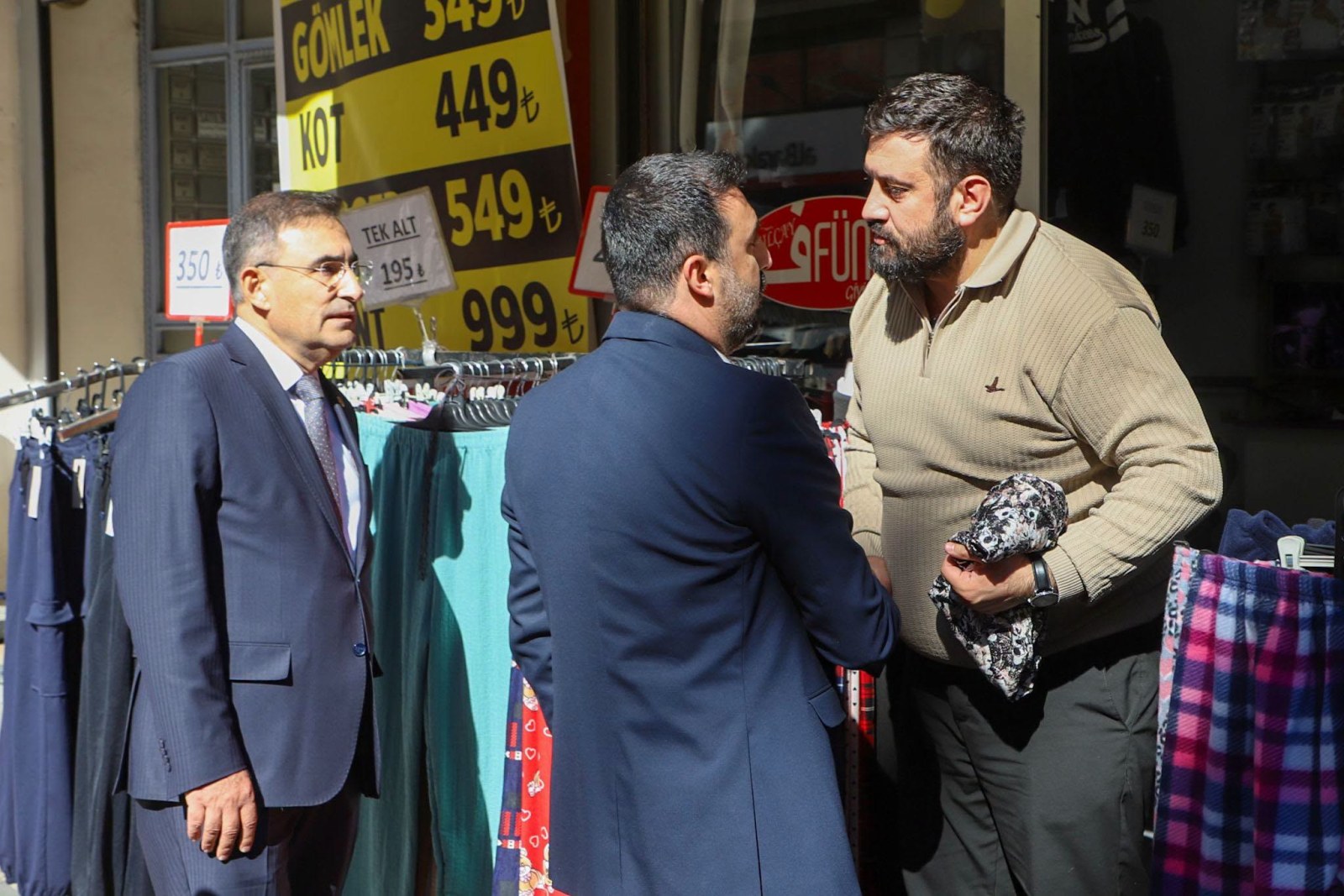 Arslan ve Kavak'tan Esnaf Ziyareti