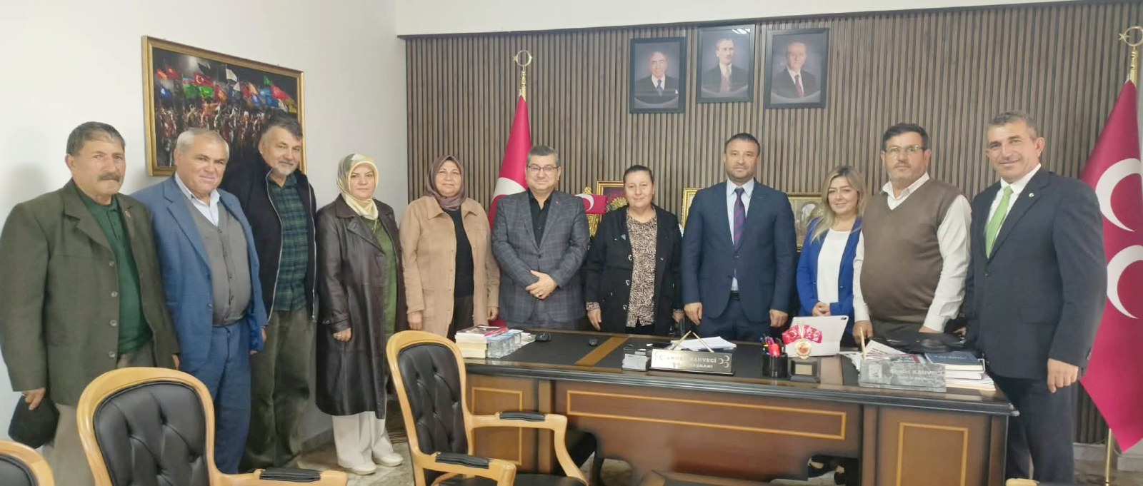 Muhtarlardan Başkan Kahveci'ye Ziyaret