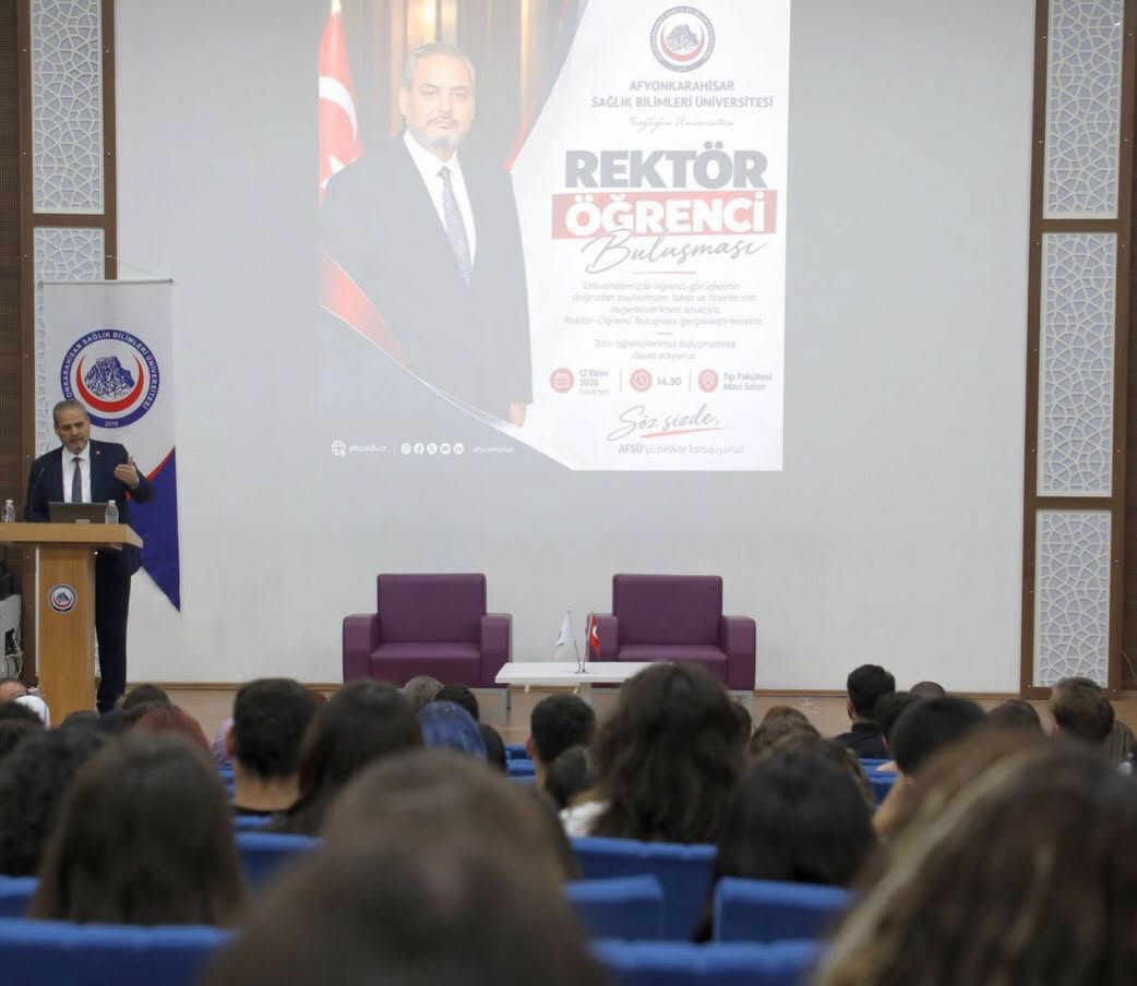 AFSÜ Öğrencileri Rektör Aslan ile Bir Araya Geldi