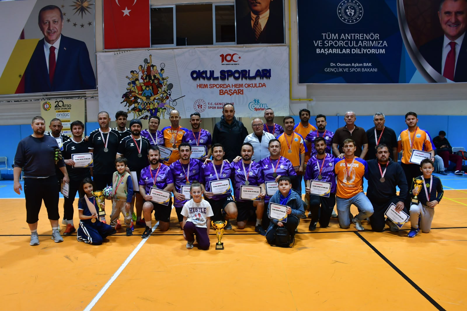 4. Kamu Spor Oyunları Futsal Müsabakaları Sona Erdi